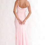 Mirenna Rosette Waist Maxi Dress Light Pink