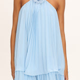 Major Crush Pleated Mini Dress Blue