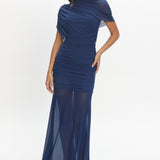 Saoirse Draped Maxi Dress Navy