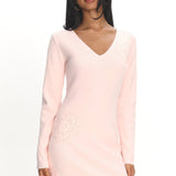 Xanda Knit Mini Dress Baby Pink