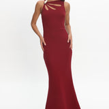 Antwerp Cut-Out Bust Maxi Dress Plum