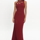 Antwerp Cut-Out Bust Maxi Dress Plum
