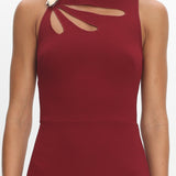 Antwerp Cut-Out Bust Maxi Dress Plum
