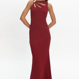 Antwerp Cut-Out Bust Maxi Dress Plum