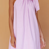 Cruise Shoulder Tie Maxi Dress Lilac