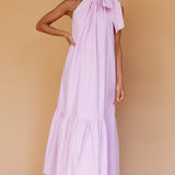 Cruise Shoulder Tie Maxi Dress Lilac