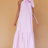 Cruise Shoulder Tie Maxi Dress Lilac