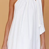 Cruise Shoulder Tie Maxi Dress White