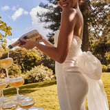 Always And Forever Bow Back Midi Dress White