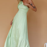 Rigel One-Shoulder Maxi Dress Apple