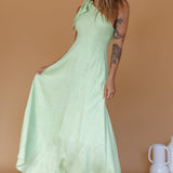 Rigel One-Shoulder Maxi Dress Apple