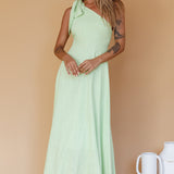 Rigel One-Shoulder Maxi Dress Apple