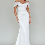 Keila Off-Shoulder Maxi Dress White