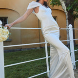 Keila Off-Shoulder Maxi Dress White