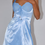 Ti Amo Lace Bust Mini Dress Blue