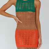Wild Thing Crochet Maxi Dress Green