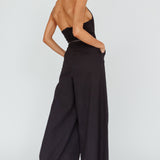 Hilaria Halterneck Jumpsuit Black