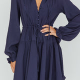 Waverly Long Sleeve Mini Dress Navy