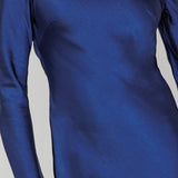 Lavera Open Back Long Sleeve Dress Navy