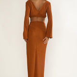 Desert Muse Cut-Out Twist Maxi Dress Ginger