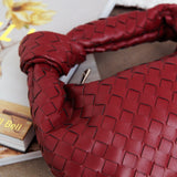 Ani Woven Knot Handbag Wine
