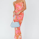 Claire Shoulder Bag With Flap Denim