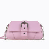 Peta And Jain Maddy Buckle Shoulder Bag Chain Pink