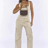 Peta And Jain Delta Shoulder Bag Chocolate