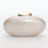 Nialah Oval Clutch Pearl