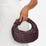 Montreal Woven Crescent Bag Wine