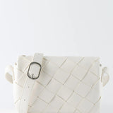 TEN TONES Azure Weave Bag White
