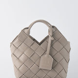 TEN TONES Clementine Woven Mini Tote Beige