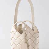 TEN TONES Clementine Woven Mini Tote Cream