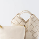 TEN TONES Clementine Woven Mini Tote Cream
