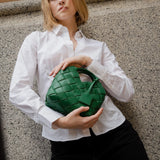 TEN TONES Clementine Woven Mini Tote Green
