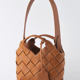 TEN TONES Clementine Woven Mini Tote Orange