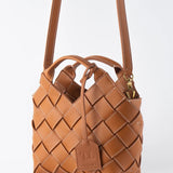 TEN TONES Clementine Woven Mini Tote Orange