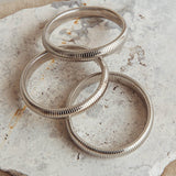 Oliver Stretch Bangles Set Dark Silver