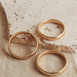 Oliver Stretch Bangles Set Dark Gold