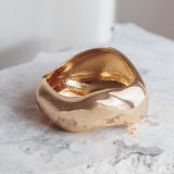 Summerland Chunky Irregular Bangle Gold