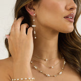 Tinsley Double Strand Bracelet Gold/Pearl