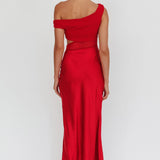 In Blooms Mesh Bodice Maxi Dress Wine