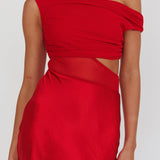 In Blooms Mesh Bodice Maxi Dress Wine