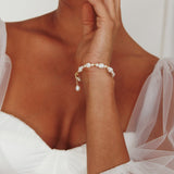 Chantel Baroque Pearl Bracelet Gold