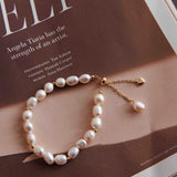 Sharie Baroque Pearl Bracelet Gold