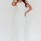 St. Croix Backless Knit Maxi Dress Cream