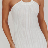 St. Croix Backless Knit Maxi Dress Cream