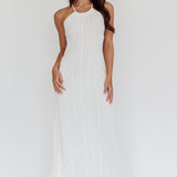 St. Croix Backless Knit Maxi Dress Cream