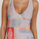 Sweethearts A-Line Print Maxi Dress Multi