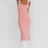 Daydreamers Ruffle Maxi Dress Pink
